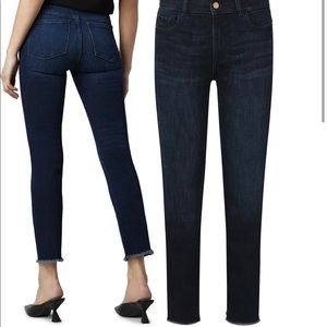 DL 1961 Mara mid-rise ankle jeans in dark wash size 29